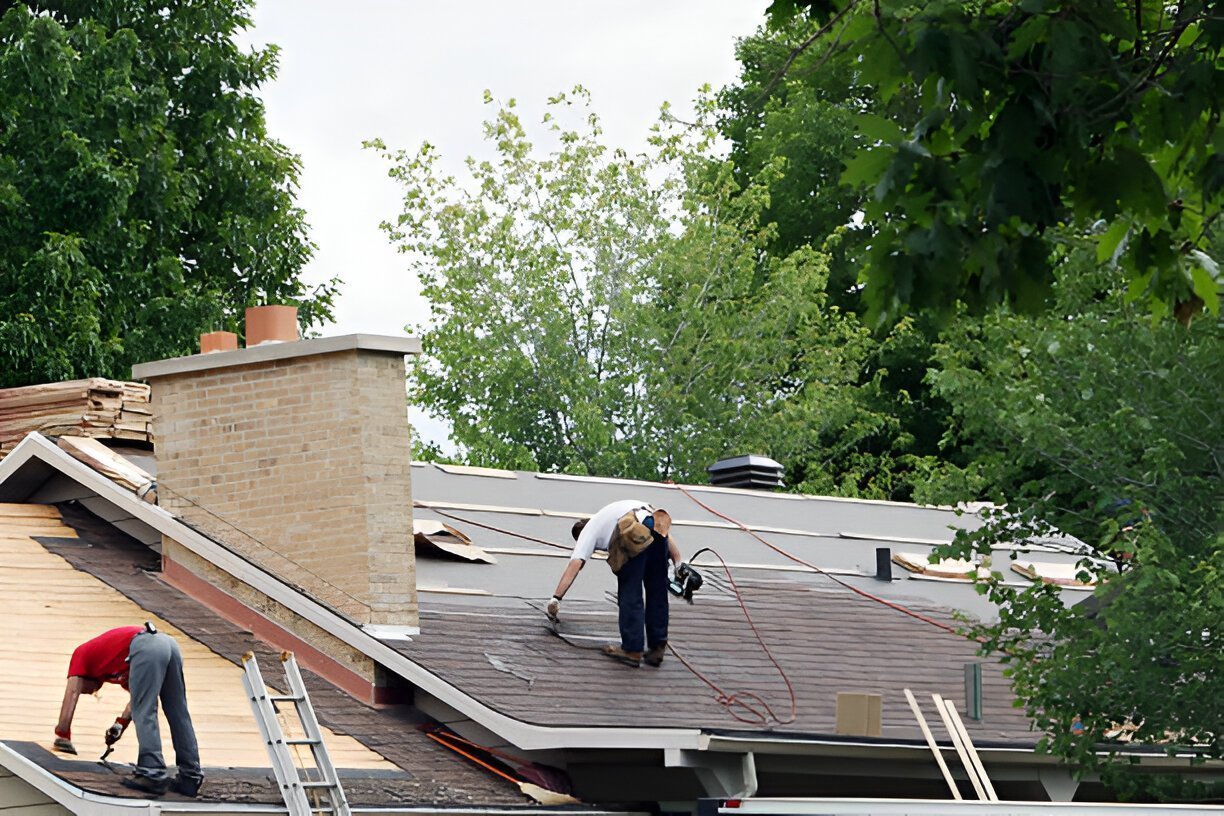 Completed roofing work by Inspired Roofing And Foundation